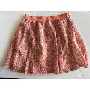 Frenchi Mini Skirt Springtime Floral Pleated Womens Size S